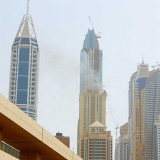 آتش سوزی در برج سلافه دبی در دبی مارینا - fp160_160