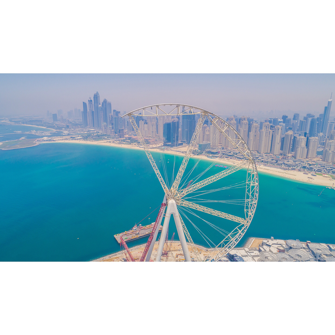 مراحل ساخا چرخ فلک چشم دبی